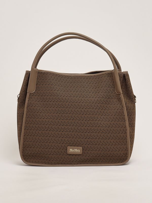 1. Women's Freda bag in coated fabric Black-Camel Max Mara Beachwear 2516511039600
