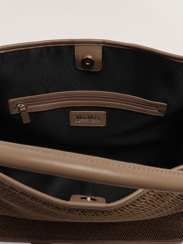 4. Women's Freda bag in coated fabric Black-Camel Max Mara Beachwear 2516511039600