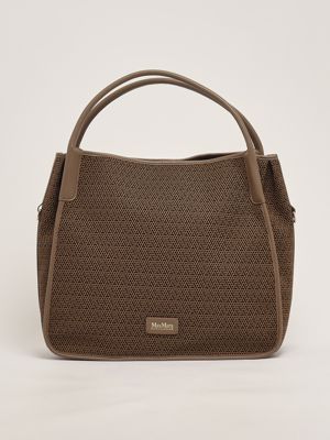1. Women's Freda bag in coated fabric Black-Camel