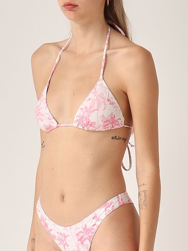 2. Haut Leah pour femmes Fuchsia-Blanc MC2 Saint Barth leh0001