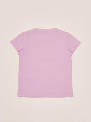 2. Mädchen-T-Shirt aus Stretch-Baumwolle Glyzinie Liu Jo ka5095j5003