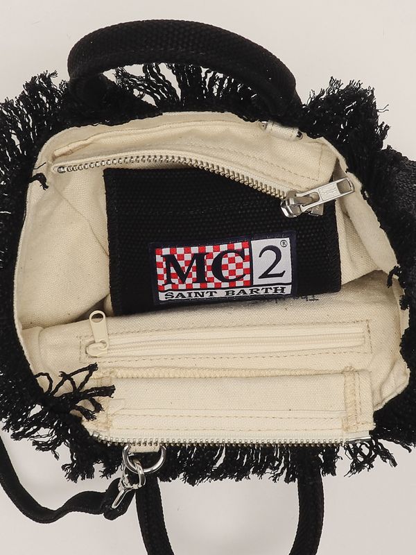 4. Women's Vanity mini cotton bag Black MC2 Saint Barth vami001