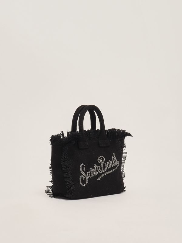 2. Women's Vanity mini cotton bag Black MC2 Saint Barth vami001
