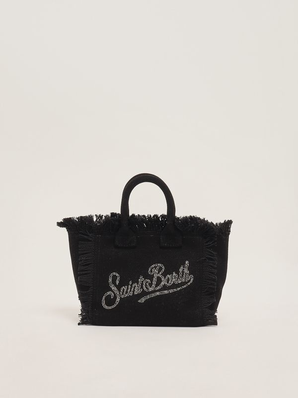 1. Women's Vanity mini cotton bag Black MC2 Saint Barth vami001