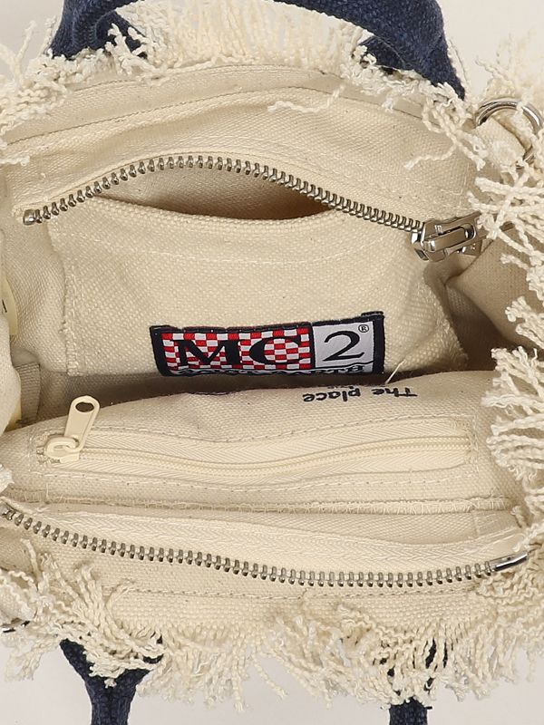 4. Cotton canvas Mini Vanity bag 1160 MC2 Saint Barth vami001