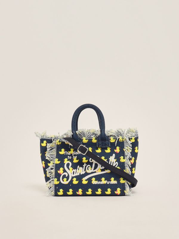 3. Cotton canvas Mini Vanity bag Ducky 61 MC2 Saint Barth vami001