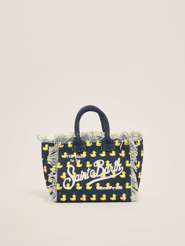 1. Cotton canvas Mini Vanity bag Ducky 61 MC2 Saint Barth vami001