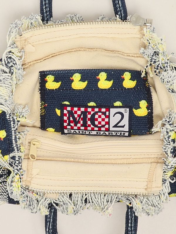 4. Cotton canvas Mini Vanity bag Ducky 61 MC2 Saint Barth vami001