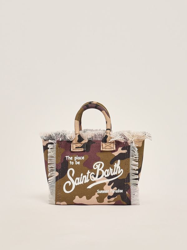 1. Cotton canvas Mini Vanity bag Mimetic 5421 MC2 Saint Barth vami001