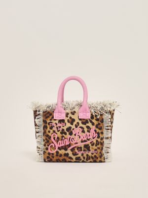 1. Cotton canvas Mini Vanity bag Sand Leopard 21