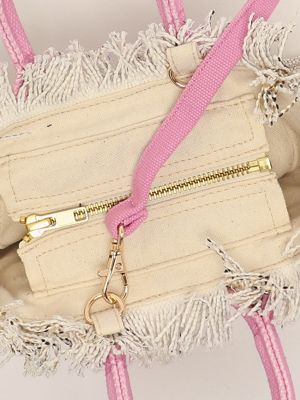 5. Cotton canvas Mini Vanity bag Sand Leopard 21