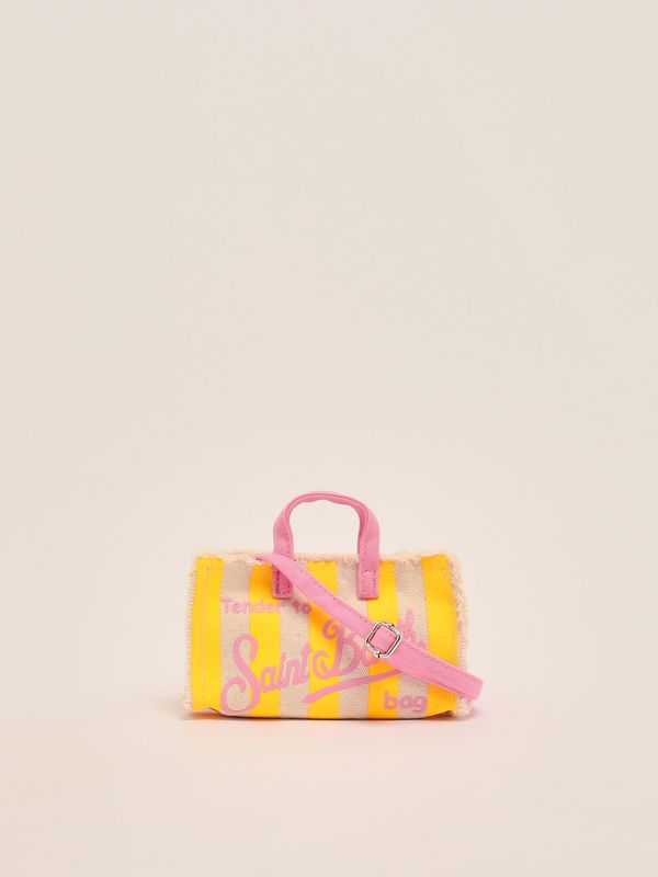 3. Phone bag donna in cotone Giallo MC2 Saint Barth phone001