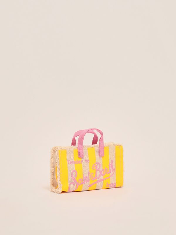 2. Phone bag donna in cotone Giallo MC2 Saint Barth phone001