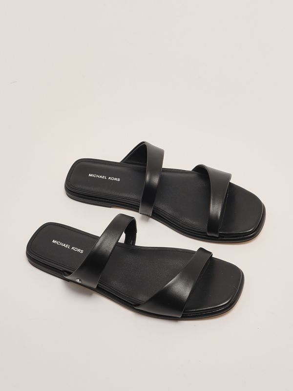 2. Jaida leather flat sandals for women Black Michael Kors 40s5jdfs1l