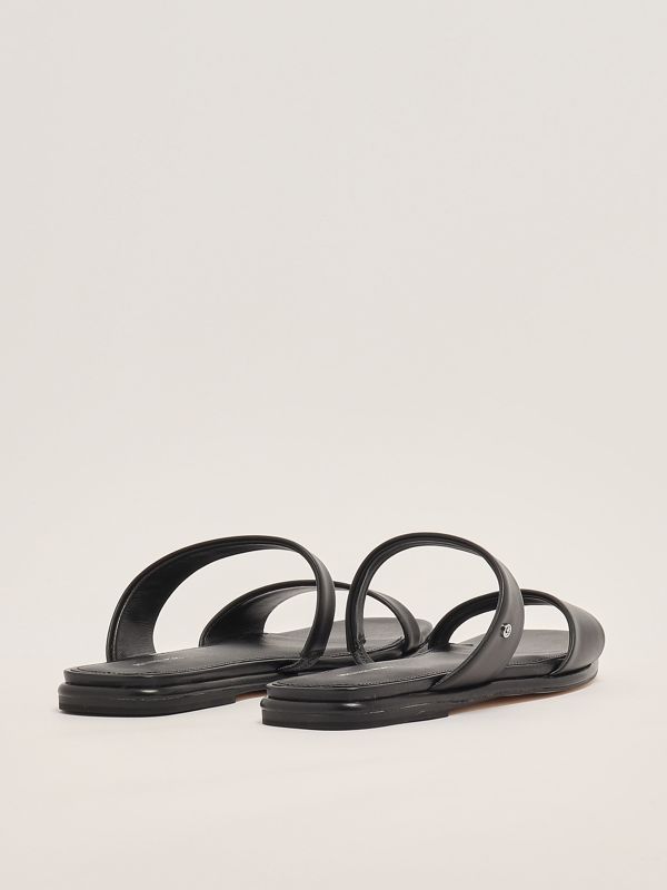 3. Jaida leather flat sandals for women Black Michael Kors 40s5jdfs1l