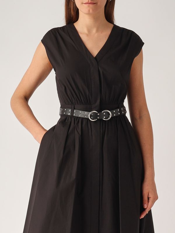 4. Stretch cotton dress for women Black Michael Kors ms5830kf4c