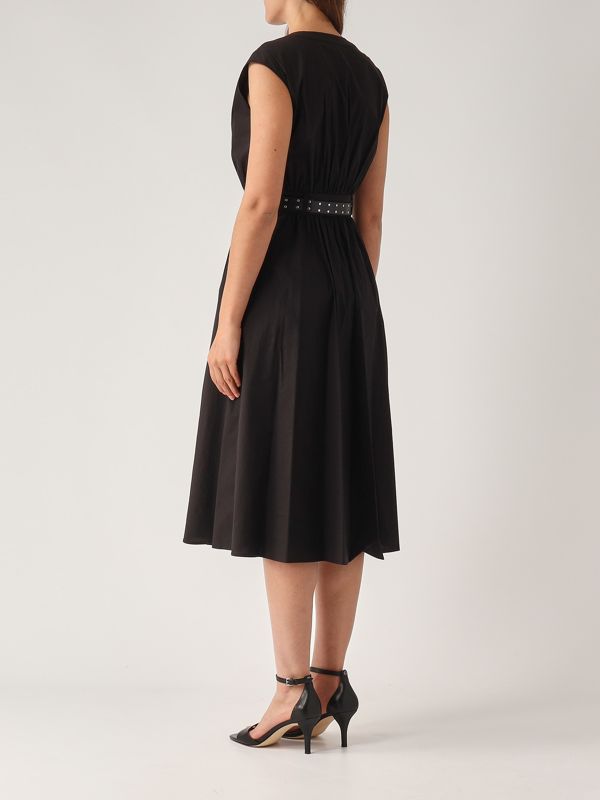 3. Stretch cotton dress for women Black Michael Kors ms5830kf4c