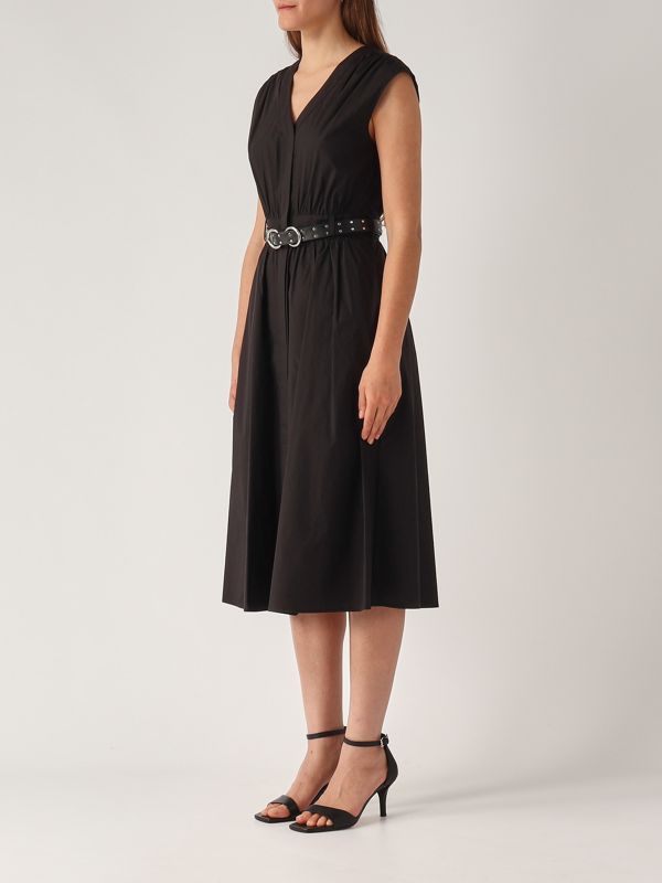 2. Stretch cotton dress for women Black Michael Kors ms5830kf4c