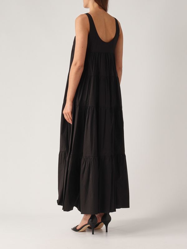 3. Stretch cotton dress for women Black Michael Kors ms582wlf4c