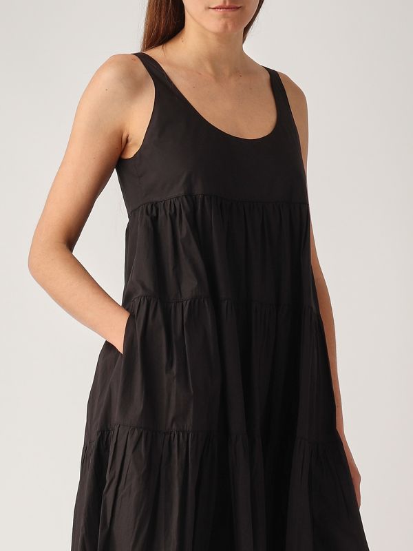 4. Stretch cotton dress for women Black Michael Kors ms582wlf4c