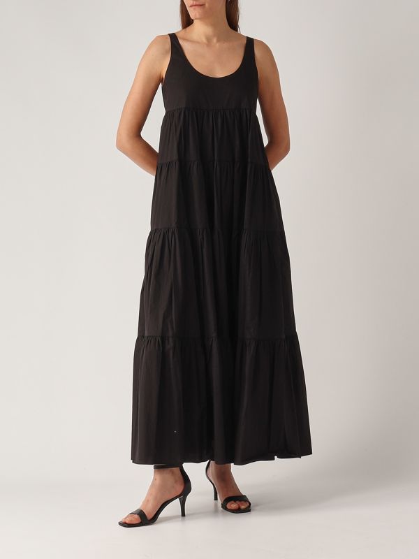 5. Stretch cotton dress for women Black Michael Kors ms582wlf4c
