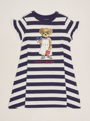 Polo Ralph Lauren girl's cotton dress with all over logo