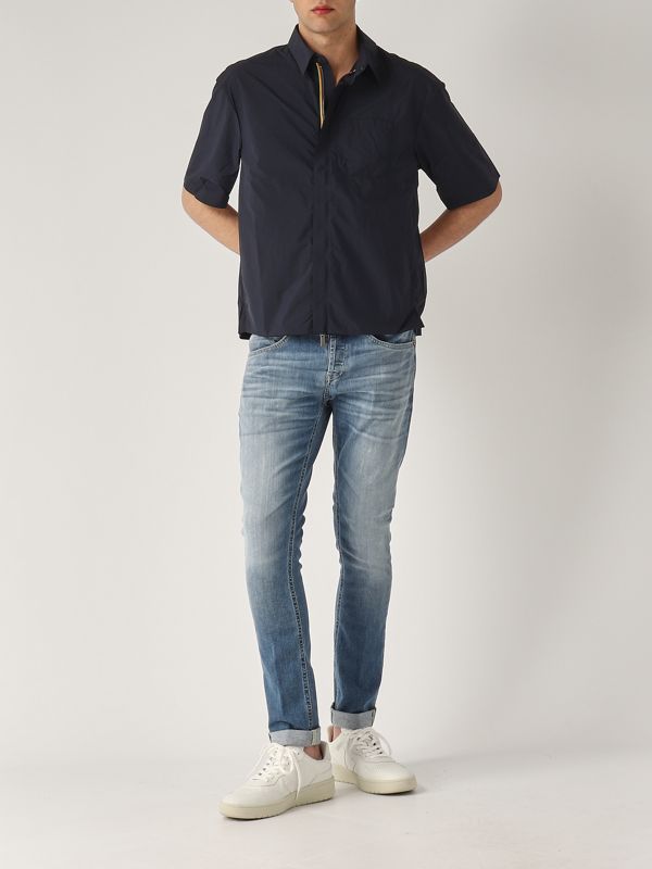 5. Nylon Licon shirt for men Navy K-Way k7127ww