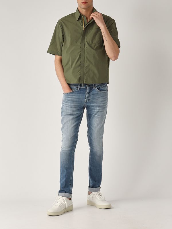 5. Nylon Licon shirt for men Green K-Way k7127ww
