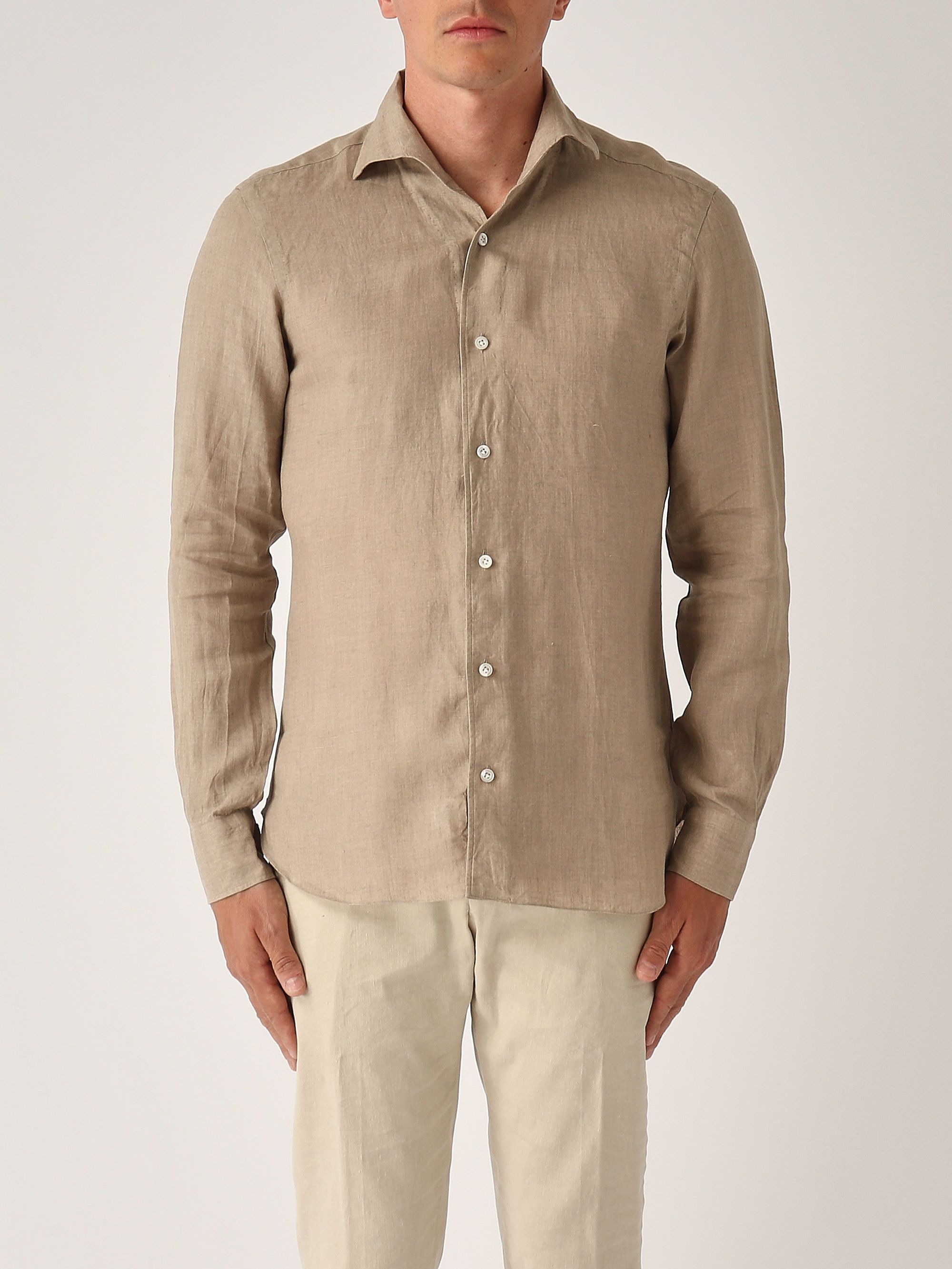 Tシャツ・カットソー BARBA SS24 Poplin shirt (T1U12P01PZ2700 0001) Barba Poplin shirt - White - Men | T1U12P01PZ2700U0001