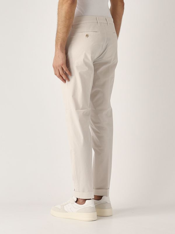 3. Men's stretch cotton pants White Fay ntm8650187trse