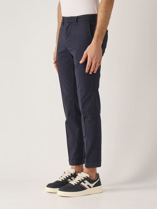 2. Men's stretch cotton pants Navy Fay ntm8650187trse