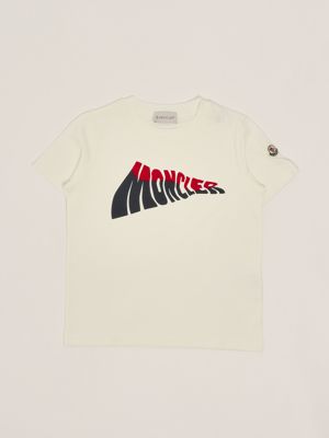 ★【MONCLER】T-shirt con logo ricamato in cotone★Tシャツ T-SHIRT IN COTONE CON LOGO VARSITY RICAMATO – Suit Negozi