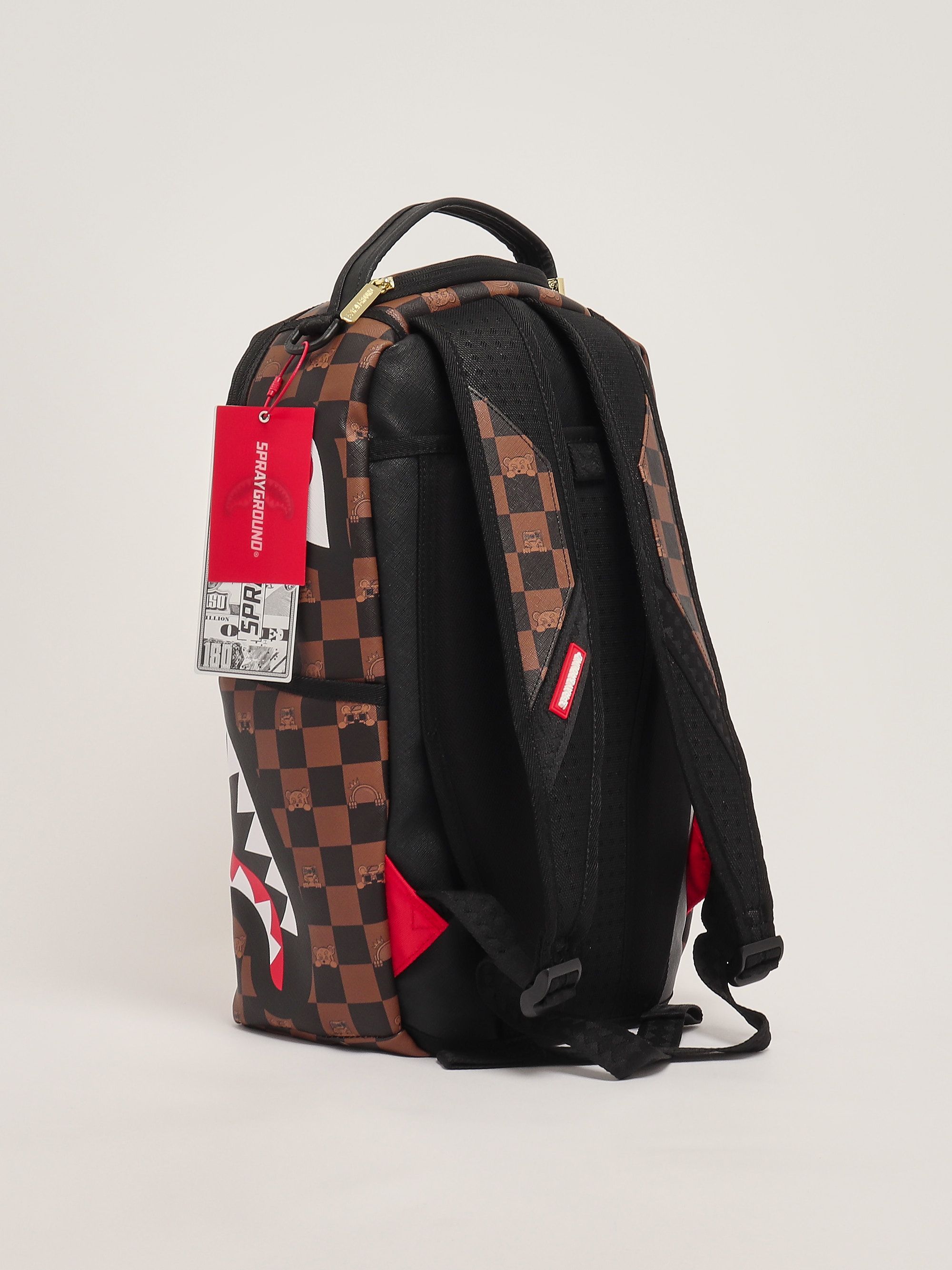 【Sprayground】PEEKING CHARACTER CHECK リュック Sprayground Peeking Character Check Backpack Backpack Black