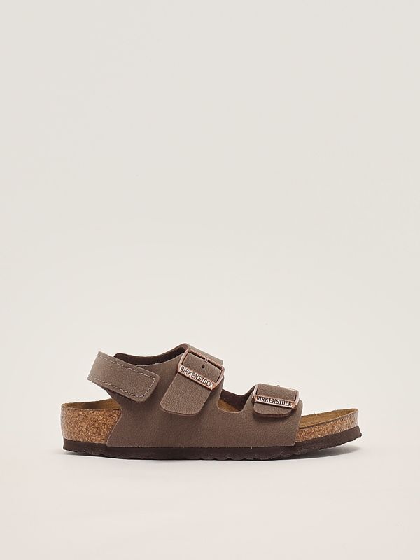 1. Milano baby sandal in faux leather Mocha Birkenstock 1029474