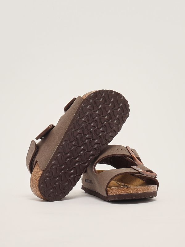 4. Milano baby sandal in faux leather Mocha Birkenstock 1029474