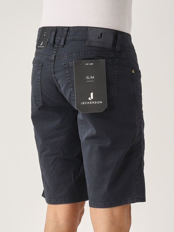 4. Bermuda uomo Jayden in cotone stretch Navy Jeckerson pe25jupbe001jayde001