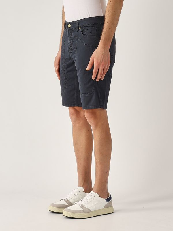 2. Bermuda uomo Jayden in cotone stretch Navy Jeckerson pe25jupbe001jayde001