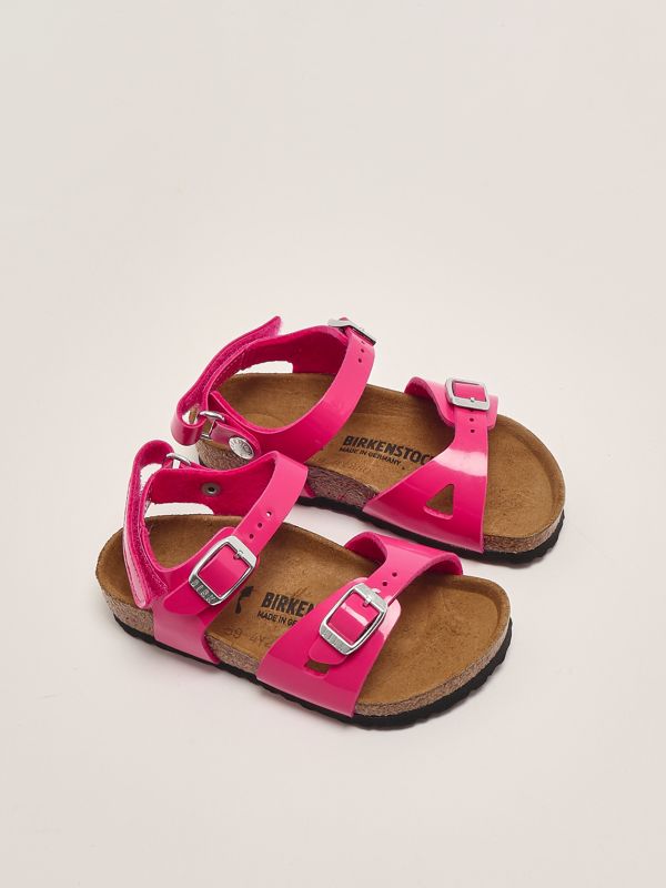 2. Rio Sandale für Mädchen aus Birko-Flor (Kunstleder) Fuchsia Birkenstock 1029517