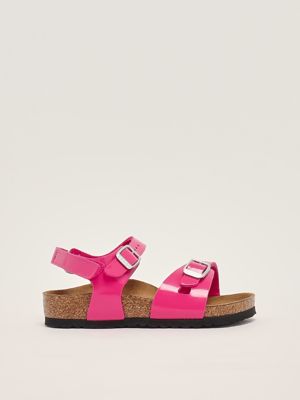 Rio Birko-Flor-Kunstledersandale für Mädchen Fuxia Birkenstock