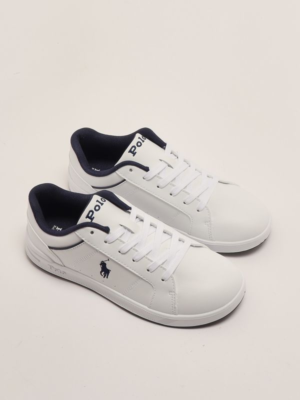 2. Zapatillas para niño de piel sintética Blanco Polo Ralph Lauren rl02431101