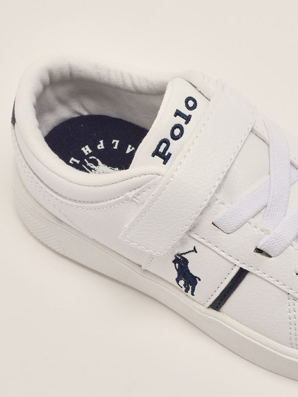 5. Child leatherette sneakers White Polo Ralph Lauren rl01268100