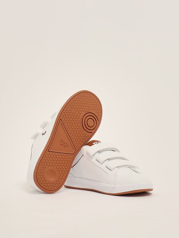 4. Child leatherette sneakers White-Leather Polo Ralph Lauren rl02474104
