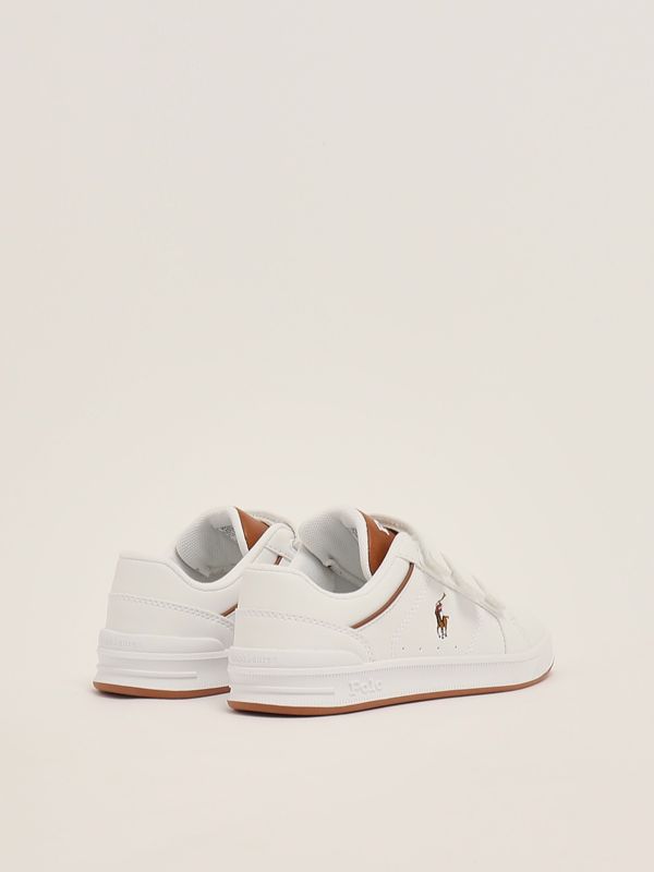 3. Child leatherette sneakers White-Leather Polo Ralph Lauren rl02474104