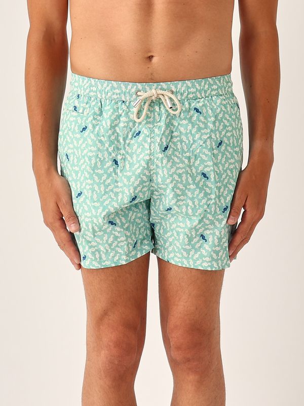 1. Costume uomo con stampa Seahorse Pattern 53 MC2 Saint Barth com0009