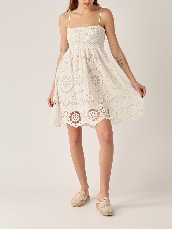 5. Hawa women's cotton dress White MC2 Saint Barth haw001