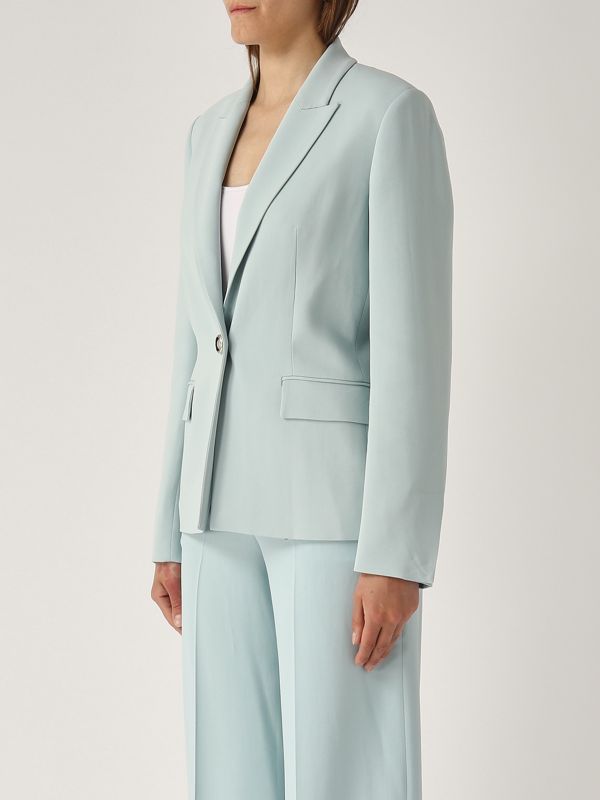 2. Gente stretch cady fabric blazer for women Sky blue Pinko 104930a213