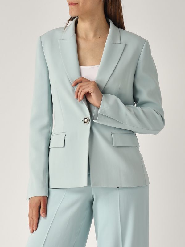 4. Gente stretch cady fabric blazer for women Sky blue Pinko 104930a213