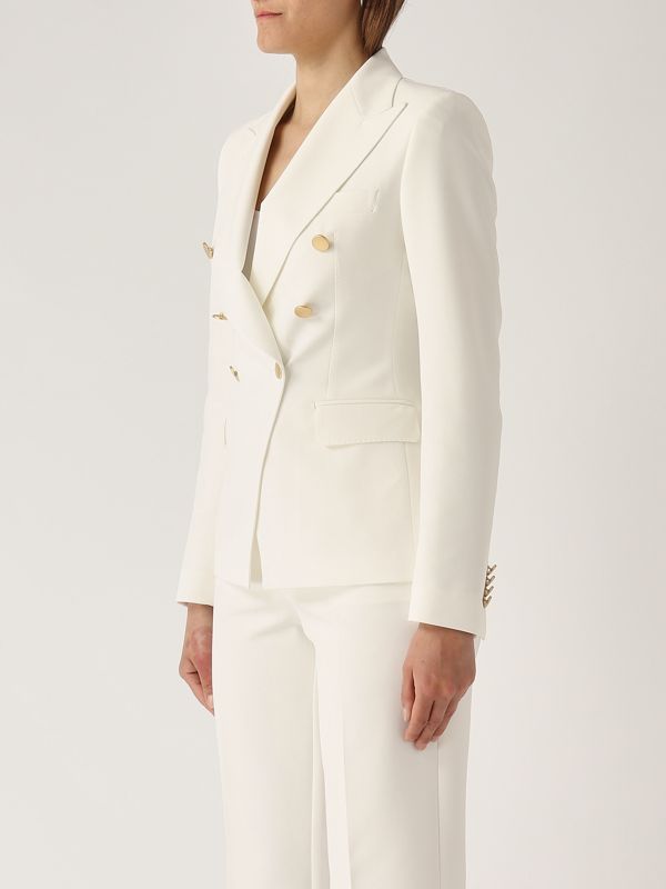 3. Alicya stretch cady suit for women Optical White Tagliatore m50003alicya