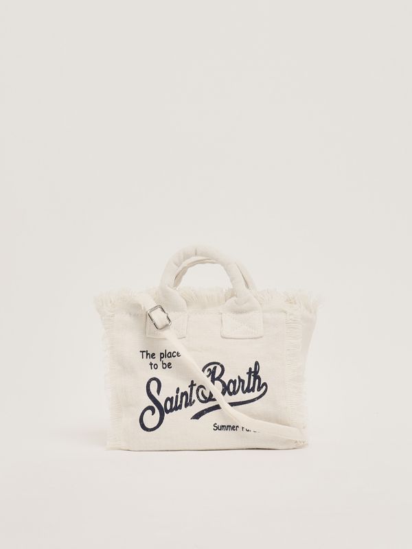 3. Mini sac en lin Vanity pour femme Blanc MC2 Saint Barth vami008