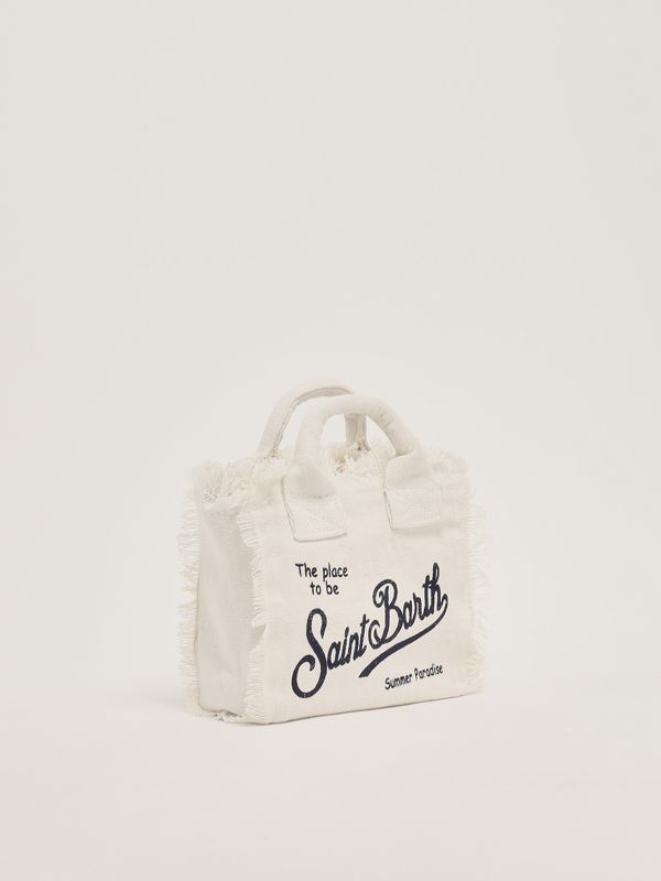 2. Mini sac en lin Vanity pour femme Blanc MC2 Saint Barth vami008